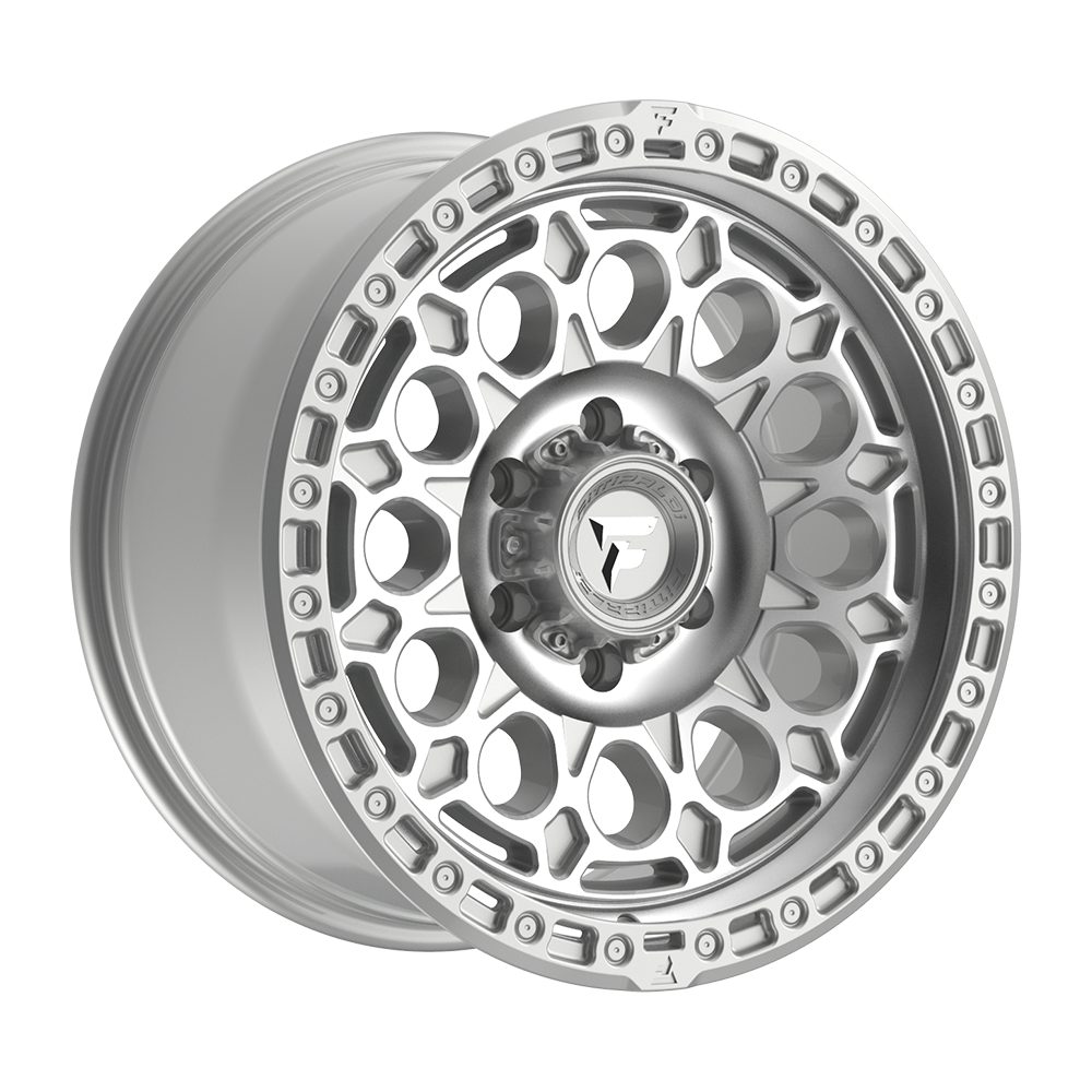 Fittipaldi Off Road FT101MS Wheel - Gloss Silver with Machined Face and Undercut