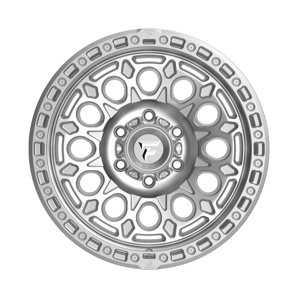 Fittipaldi Off Road FT101MS Wheel - Gloss Silver with Machined Face and Undercut