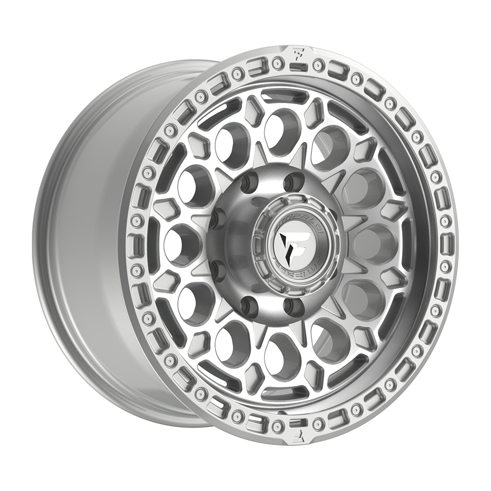 Fittipaldi Off Road FT101 Wheels – Gloss Silver with Machined Face and Undercut | 17x9, 18x9, 20x9