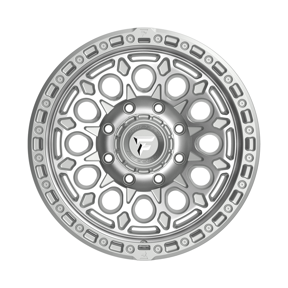 Fittipaldi Off Road FT101 Wheels – Gloss Silver with Machined Face and Undercut | 17x9, 18x9, 20x9