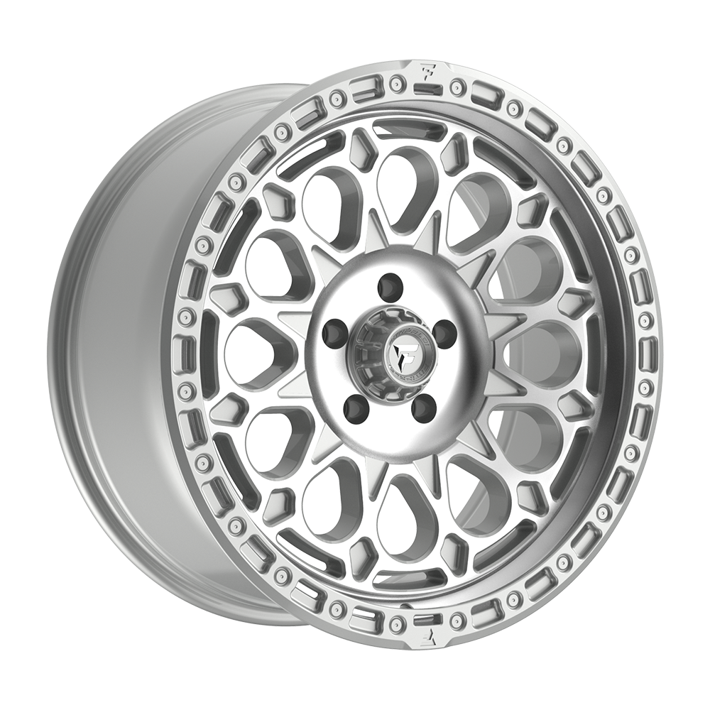 Fittipaldi Off Road FT101 Wheels – Gloss Silver with Machined Face and Undercut | 17x9, 18x9, 20x9