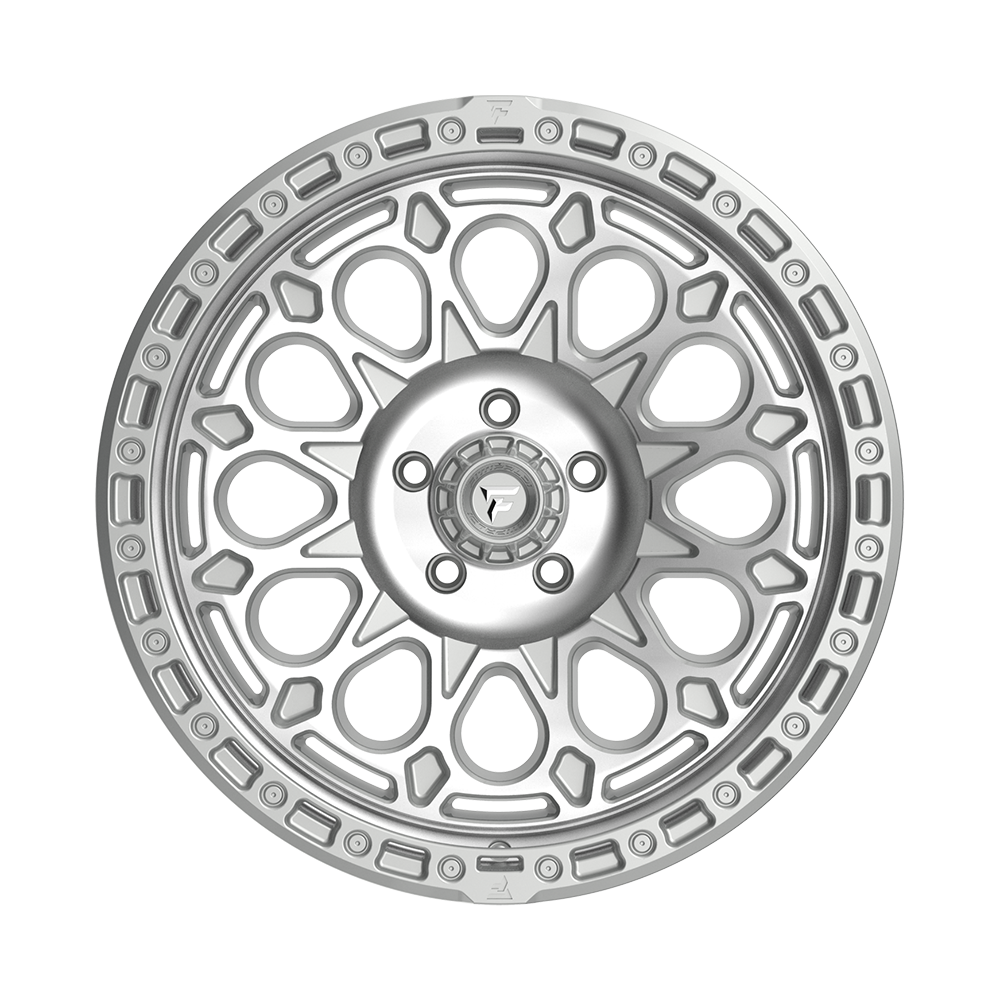 Fittipaldi Off Road FT101 Wheels – Gloss Silver with Machined Face and Undercut | 17x9, 18x9, 20x9