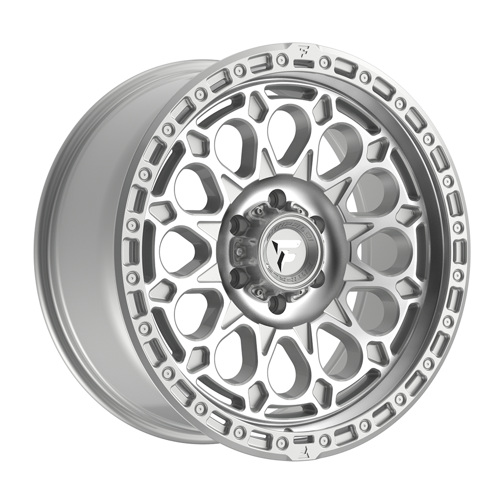 Fittipaldi Off Road FT101MS Wheel - Gloss Silver with Machined Face and Undercut