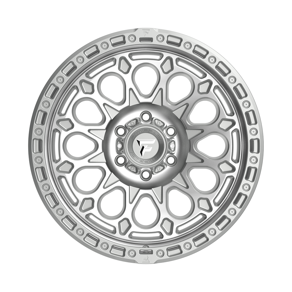 Fittipaldi Off Road FT101MS Wheel - Gloss Silver with Machined Face and Undercut