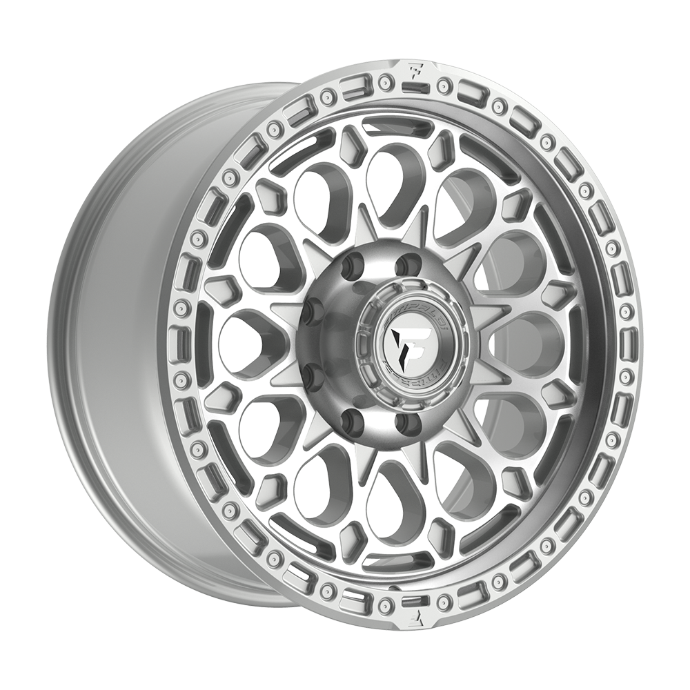 Fittipaldi Off Road FT101 Wheels – Gloss Silver with Machined Face and Undercut | 17x9, 18x9, 20x9