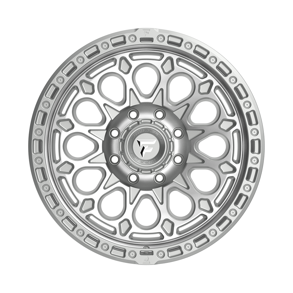Fittipaldi Off Road FT101 Wheels – Gloss Silver with Machined Face and Undercut | 17x9, 18x9, 20x9