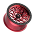 Fittipaldi Off Road FT101RTB Wheel - Gloss Red with Machined Face, Red Tint, and Satin Black Lip