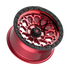 Fittipaldi Off Road FT101RTB Wheel - Gloss Red with Machined Face, Red Tint, and Satin Black Lip
