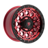 Fittipaldi Off Road FT101 Wheels – Gloss Red with Machined Face, Red Tint, and Satin Black Lip | 17x9, 18x9, 20x9