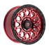 Fittipaldi Off Road FT101RTB Wheel - Gloss Red with Machined Face, Red Tint, and Satin Black Lip