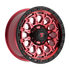 Fittipaldi Off Road FT101 Wheels – Gloss Red with Machined Face, Red Tint, and Satin Black Lip | 17x9, 18x9, 20x9