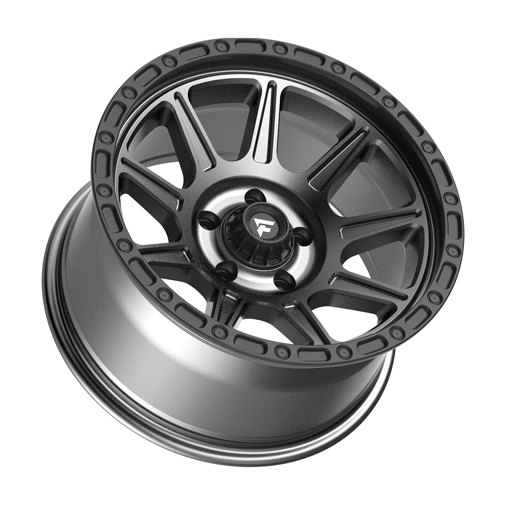 Fittipaldi Off Road FT104AB Wheel - Satin Anthracite with Satin Black Lip
