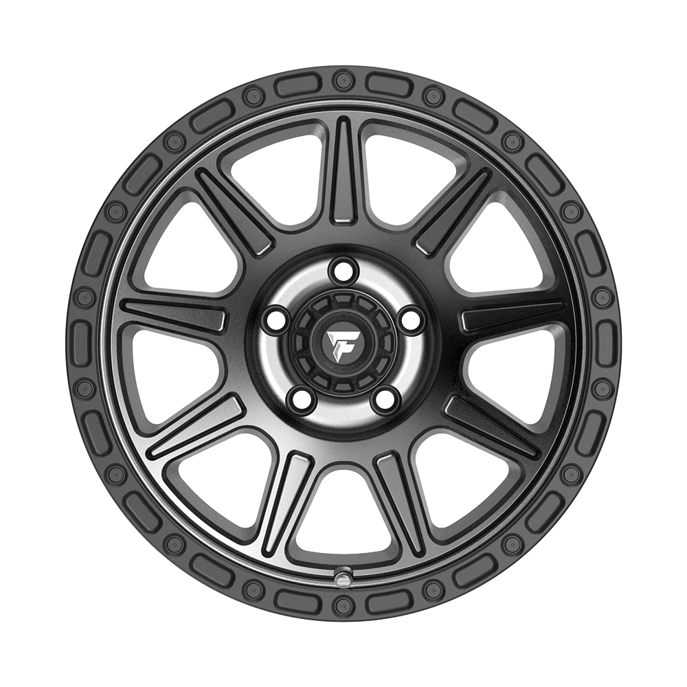 Fittipaldi Off Road FT104AB Wheel - Satin Anthracite with Satin Black Lip