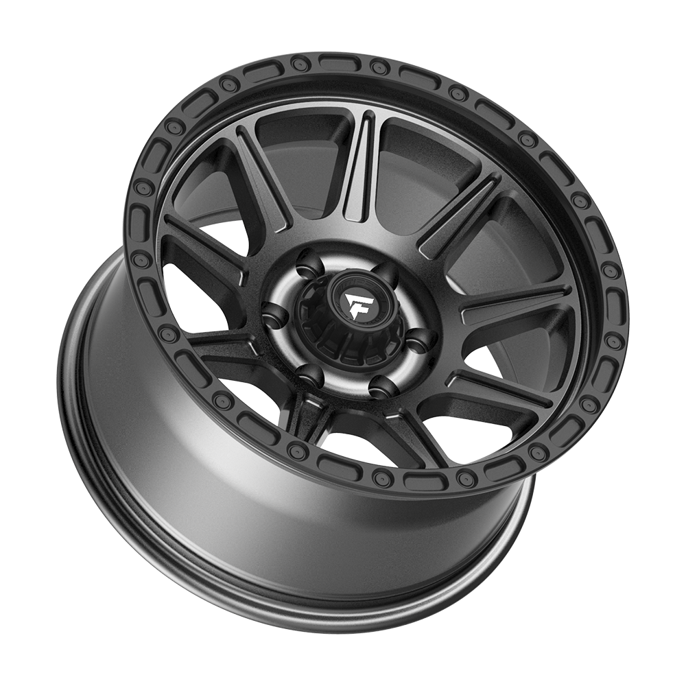 Fittipaldi Off Road FT104AB Wheel - Satin Anthracite with Satin Black Lip