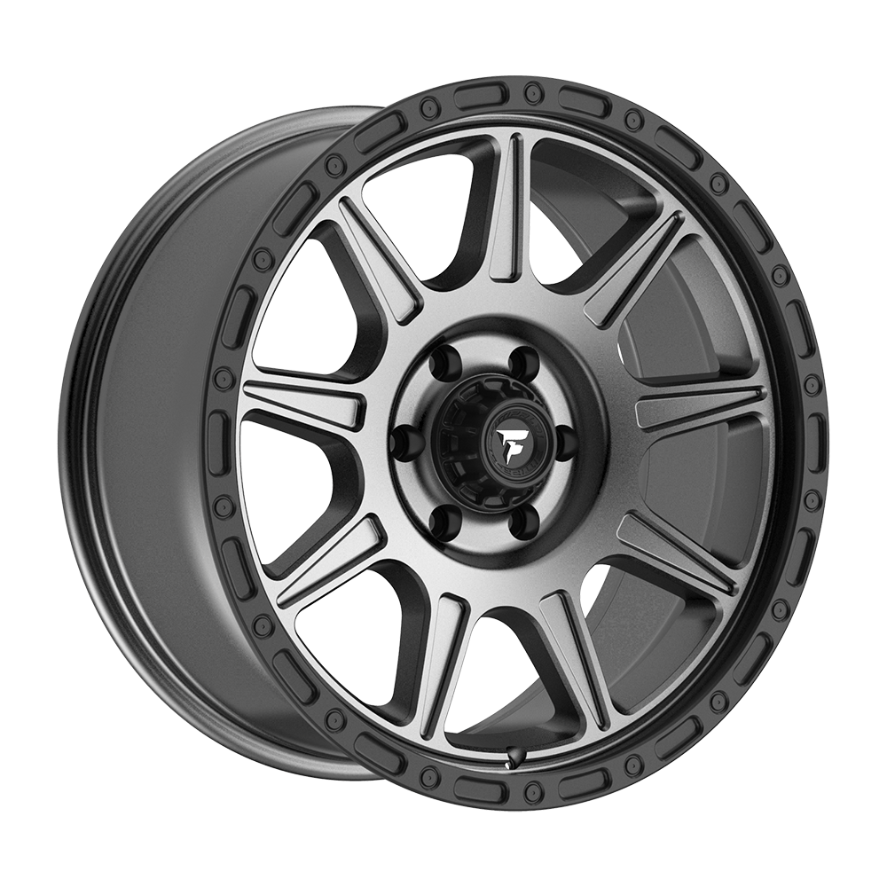 Fittipaldi Off Road FT104AB Wheel - Satin Anthracite with Satin Black Lip