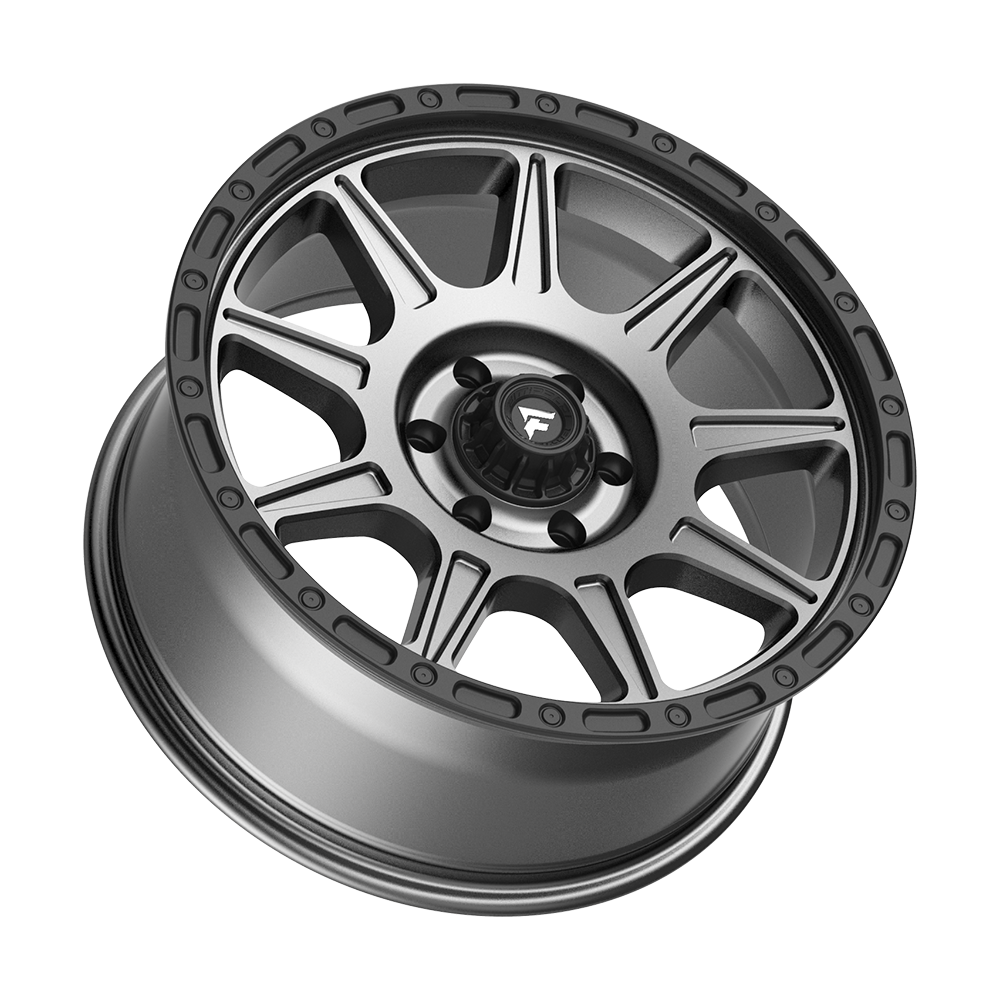 Fittipaldi Off Road FT104AB Wheel - Satin Anthracite with Satin Black Lip