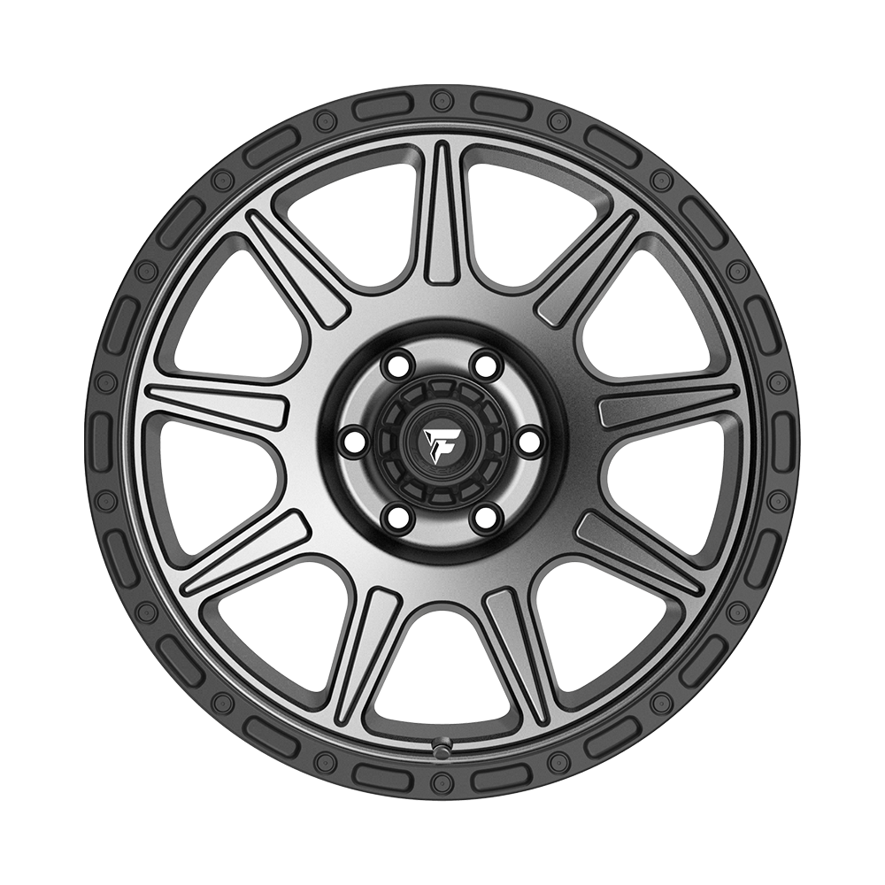 Fittipaldi Off Road FT104AB Wheel - Satin Anthracite with Satin Black Lip