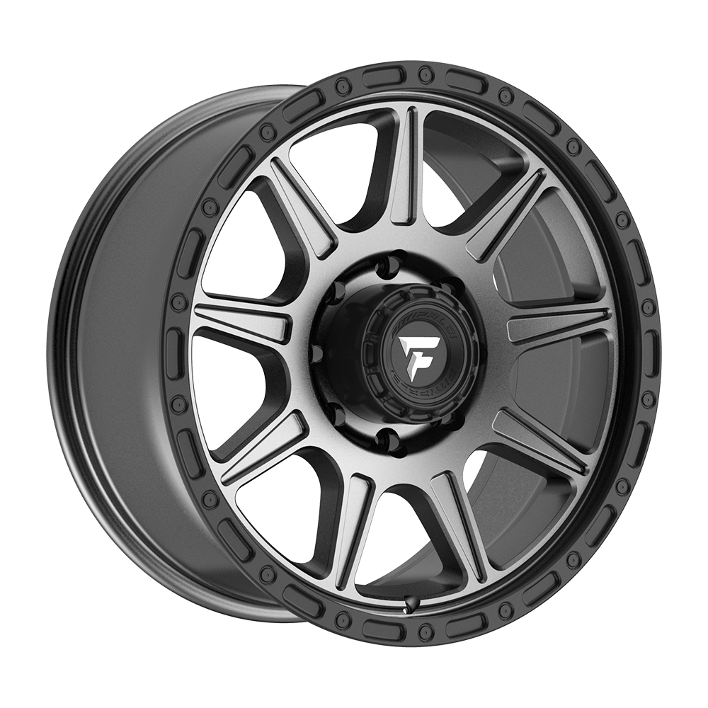 Fittipaldi Off Road FT104AB Wheel - Satin Anthracite with Satin Black Lip