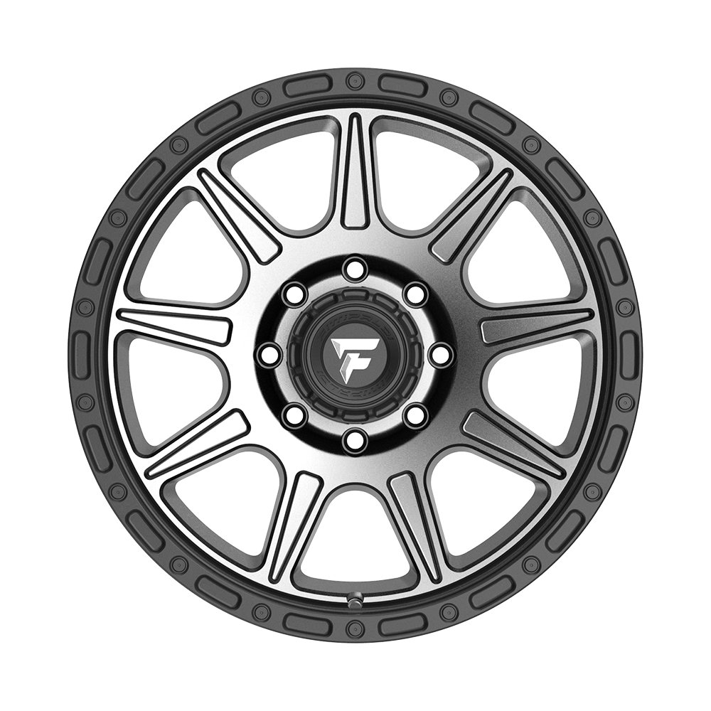 Fittipaldi Off Road FT104AB Wheel - Satin Anthracite with Satin Black Lip