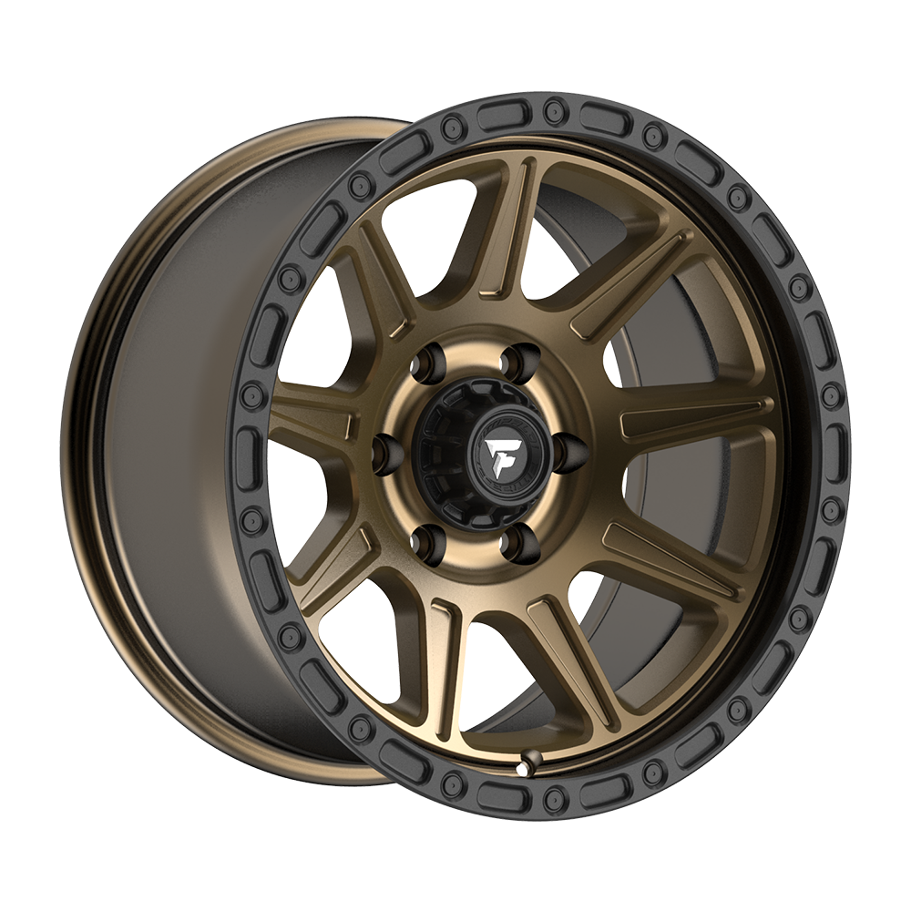 Fittipaldi Off Road FT104ZB Wheel - Satin Bronze with Satin Black Lip