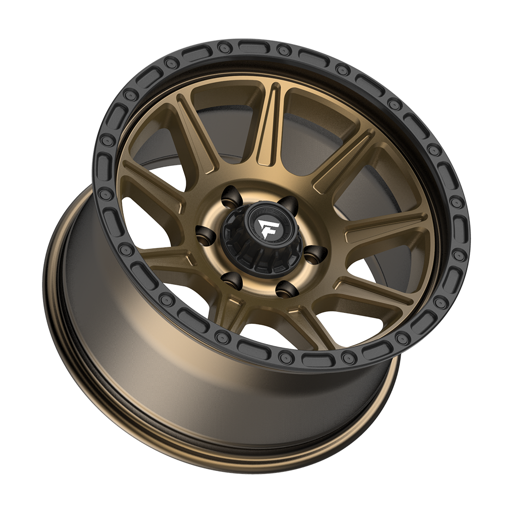 Fittipaldi Off Road FT104ZB Wheel - Satin Bronze with Satin Black Lip