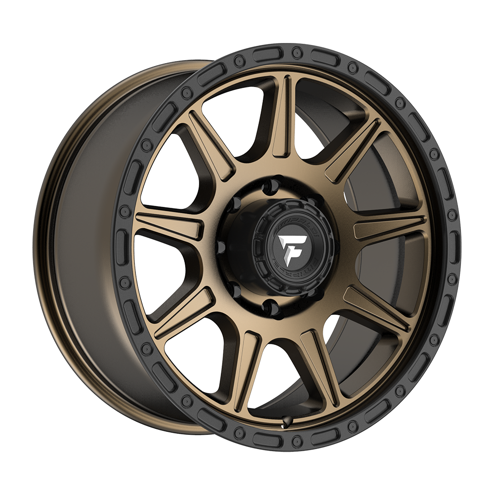 Fittipaldi Off Road FT104ZB Wheel - Satin Bronze with Satin Black Lip