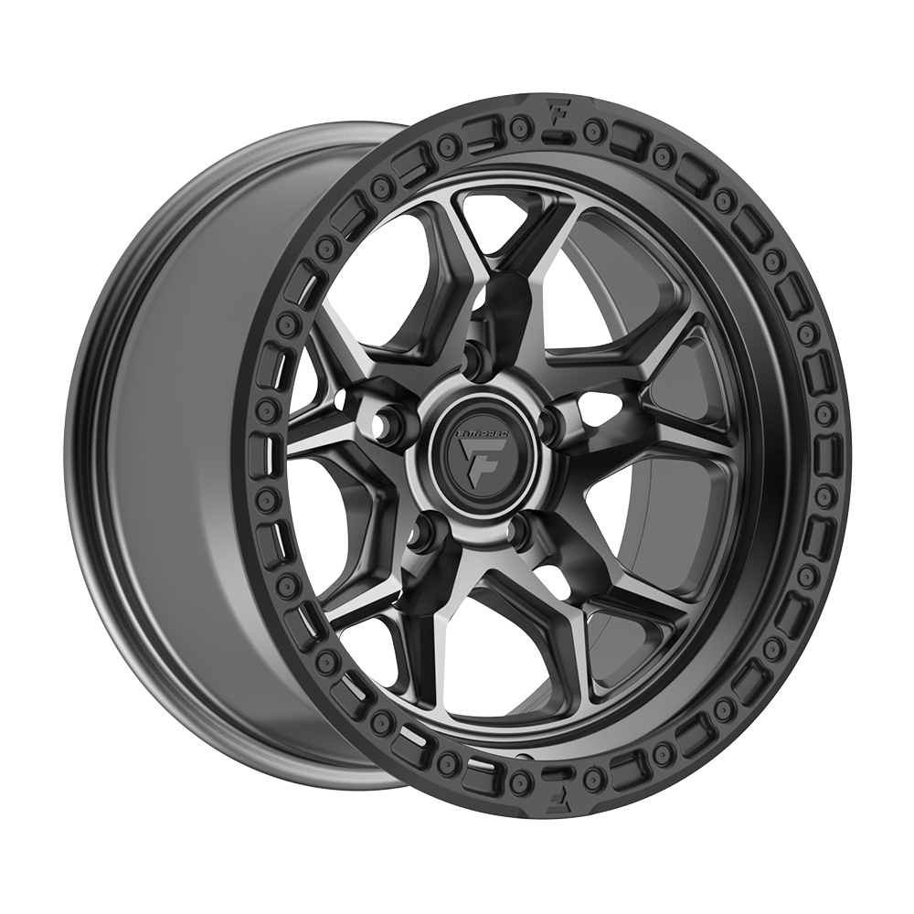 Fittipaldi Off Road FT112AB Wheel - Satin Anthracite with Satin Black Lip