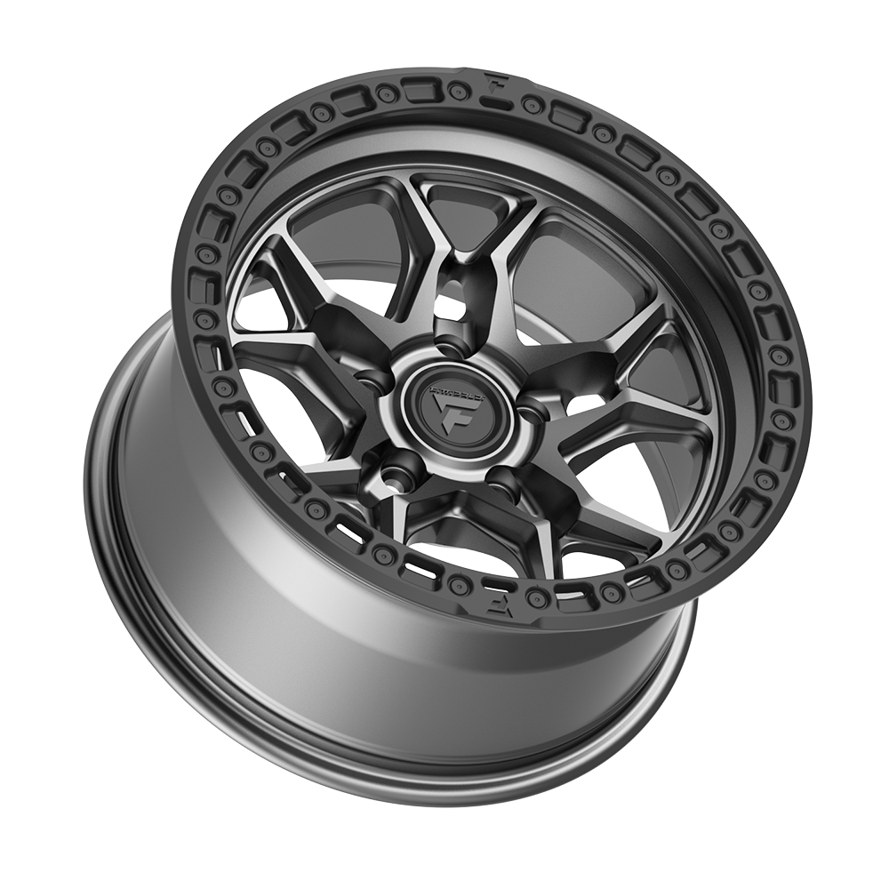 Fittipaldi Off Road FT112AB Wheel - Satin Anthracite with Satin Black Lip