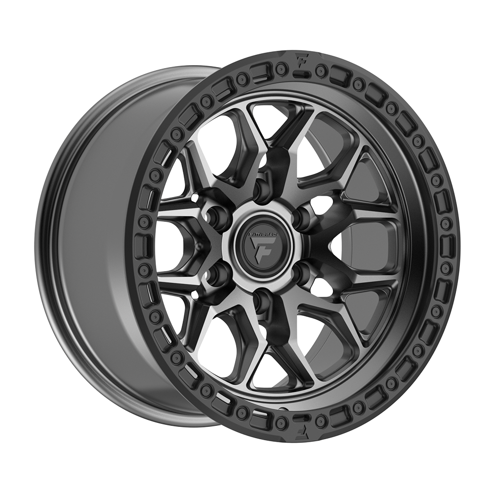 Fittipaldi Off Road FT112AB Wheel - Satin Anthracite with Satin Black Lip