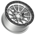 Fittipaldi Off Road FT114MSB Wheel - Machined Silver with Satin Black Lip