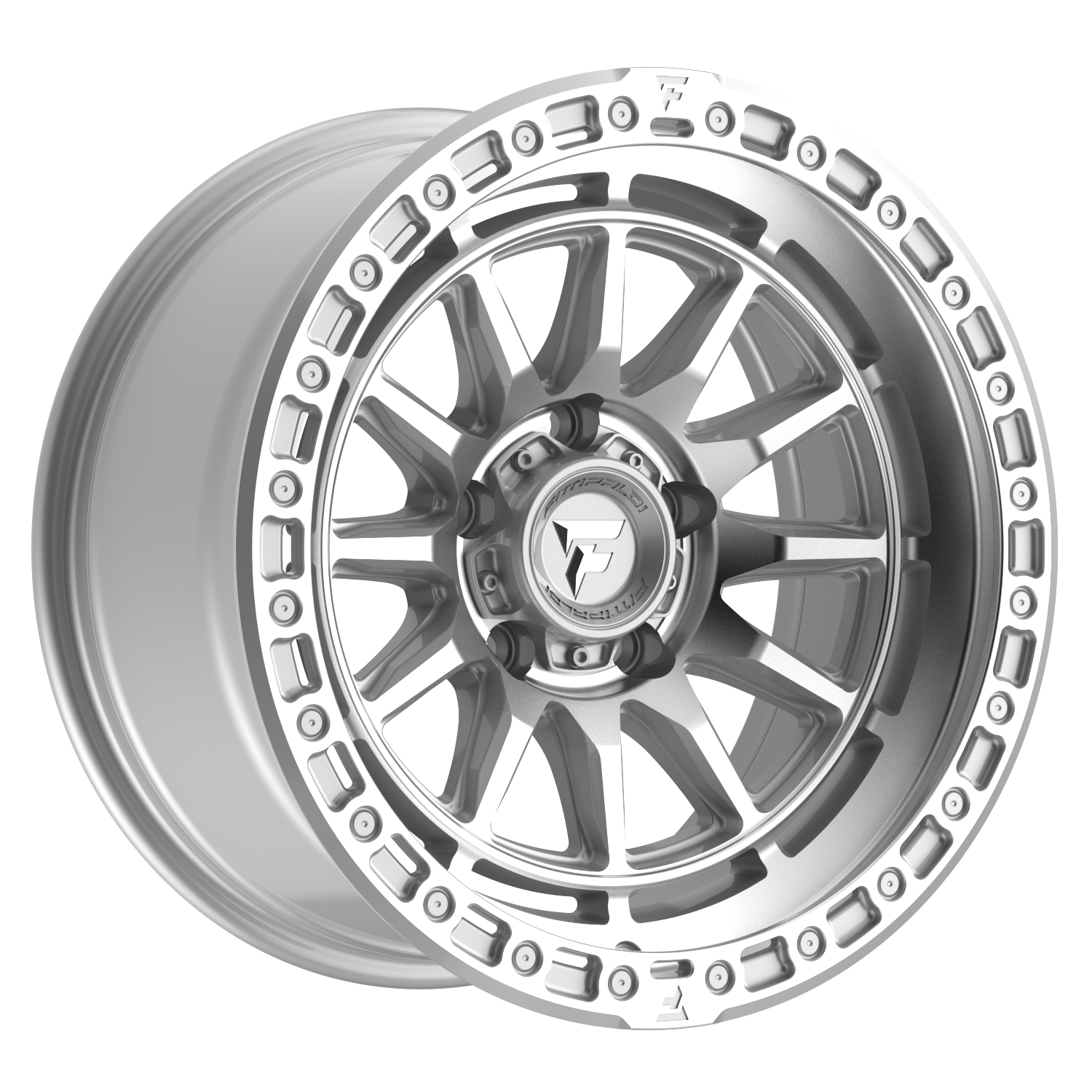 Fittipaldi Off Road FT114MSL Wheel - Machined Silver Machined Lip