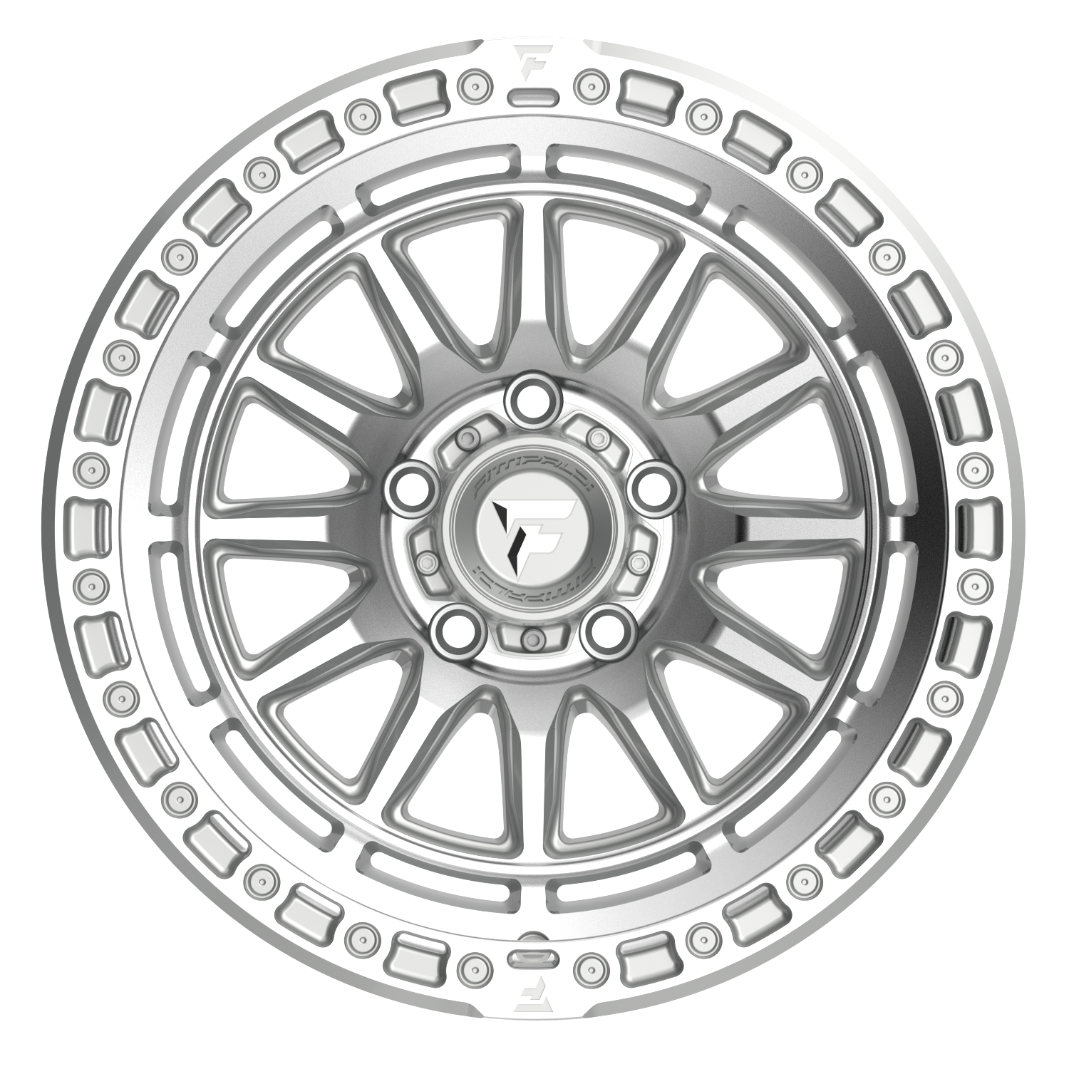 Fittipaldi Off Road FT114MSL Wheel - Machined Silver Machined Lip
