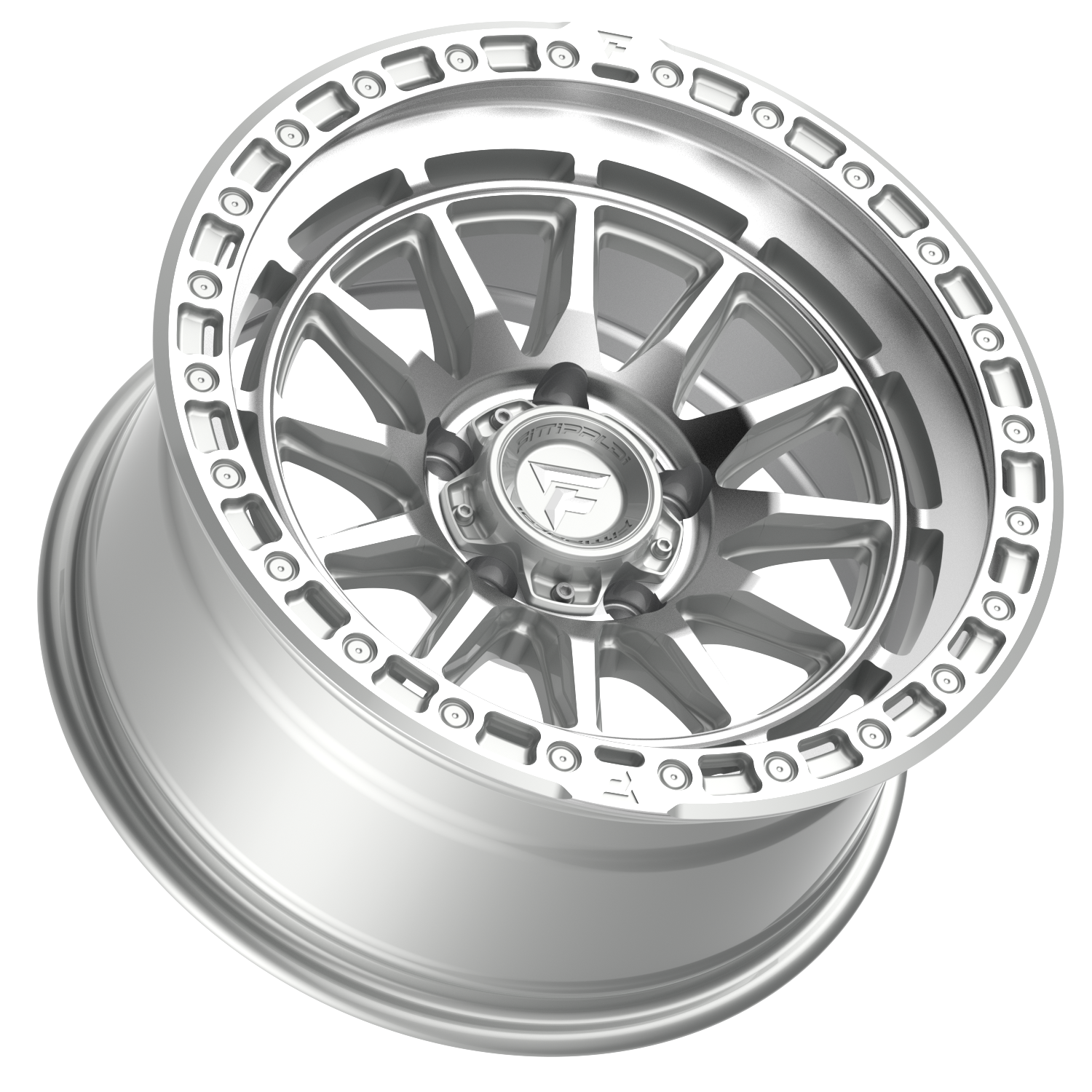 Fittipaldi Off Road FT114MSL Wheel - Machined Silver Machined Lip