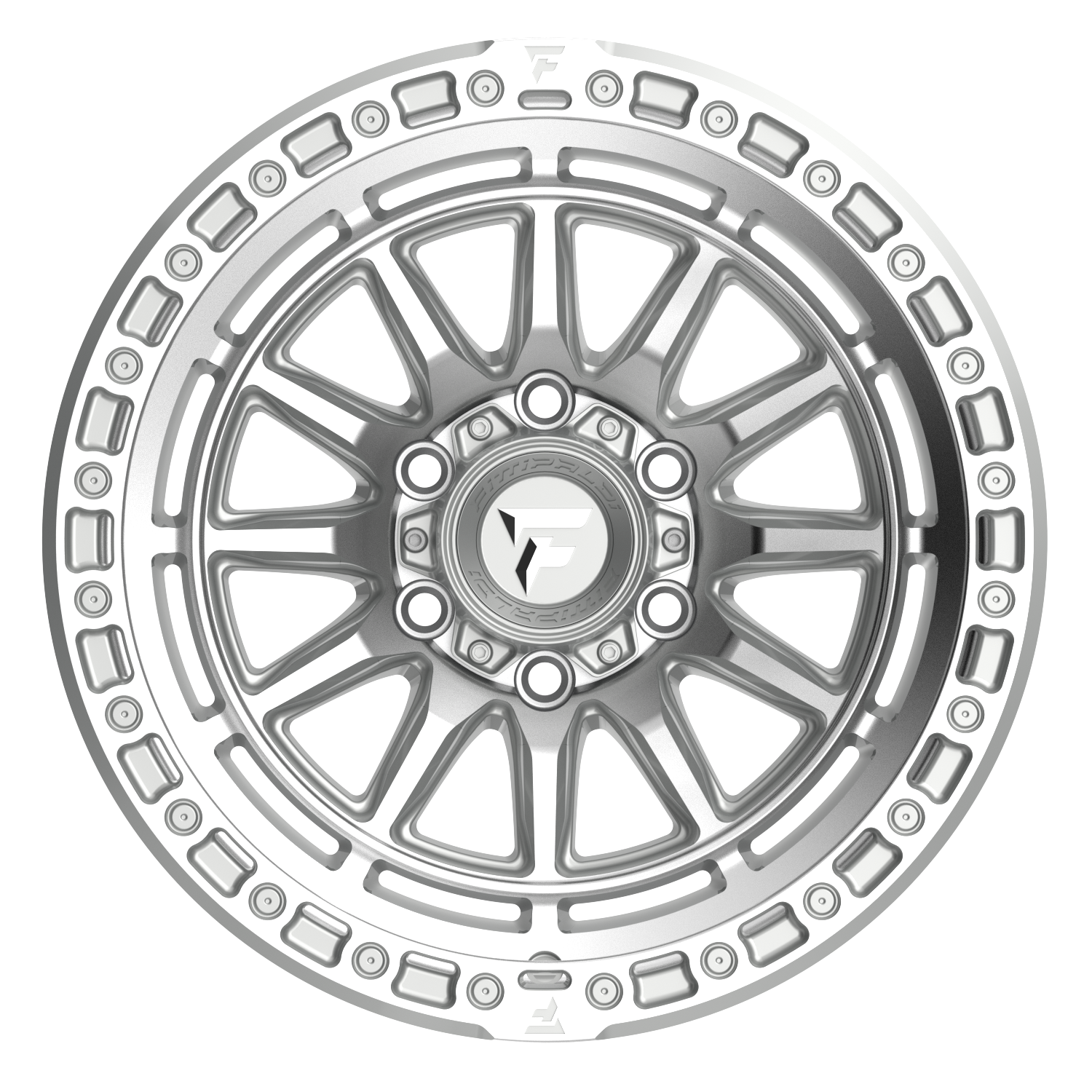 Fittipaldi Off Road FT114MSL Wheel - Machined Silver Machined Lip