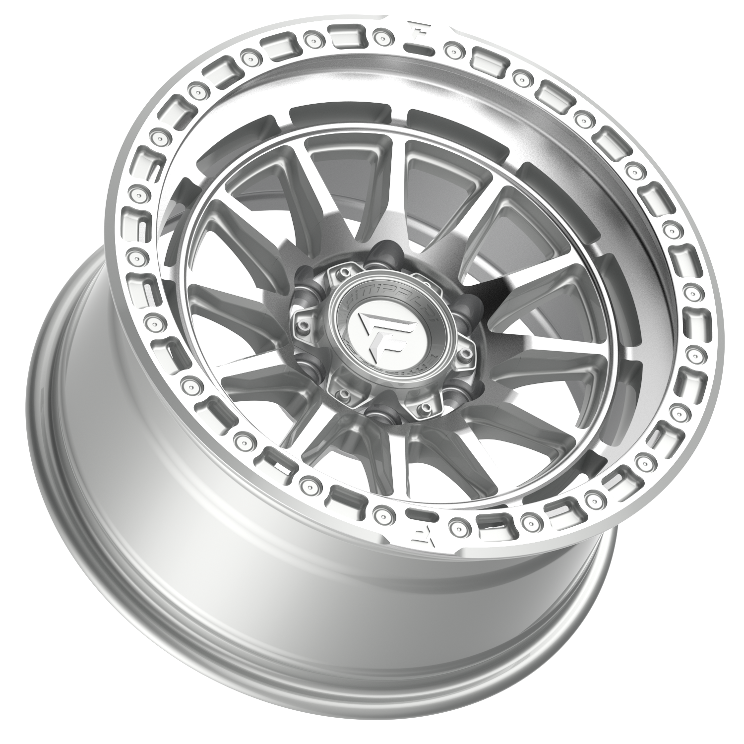 Fittipaldi Off Road FT114MSL Wheel - Machined Silver Machined Lip