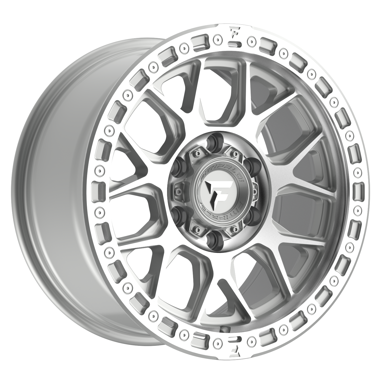 Fittipaldi Off Road FT115MSL Wheel - Machined Silver Machined Lip