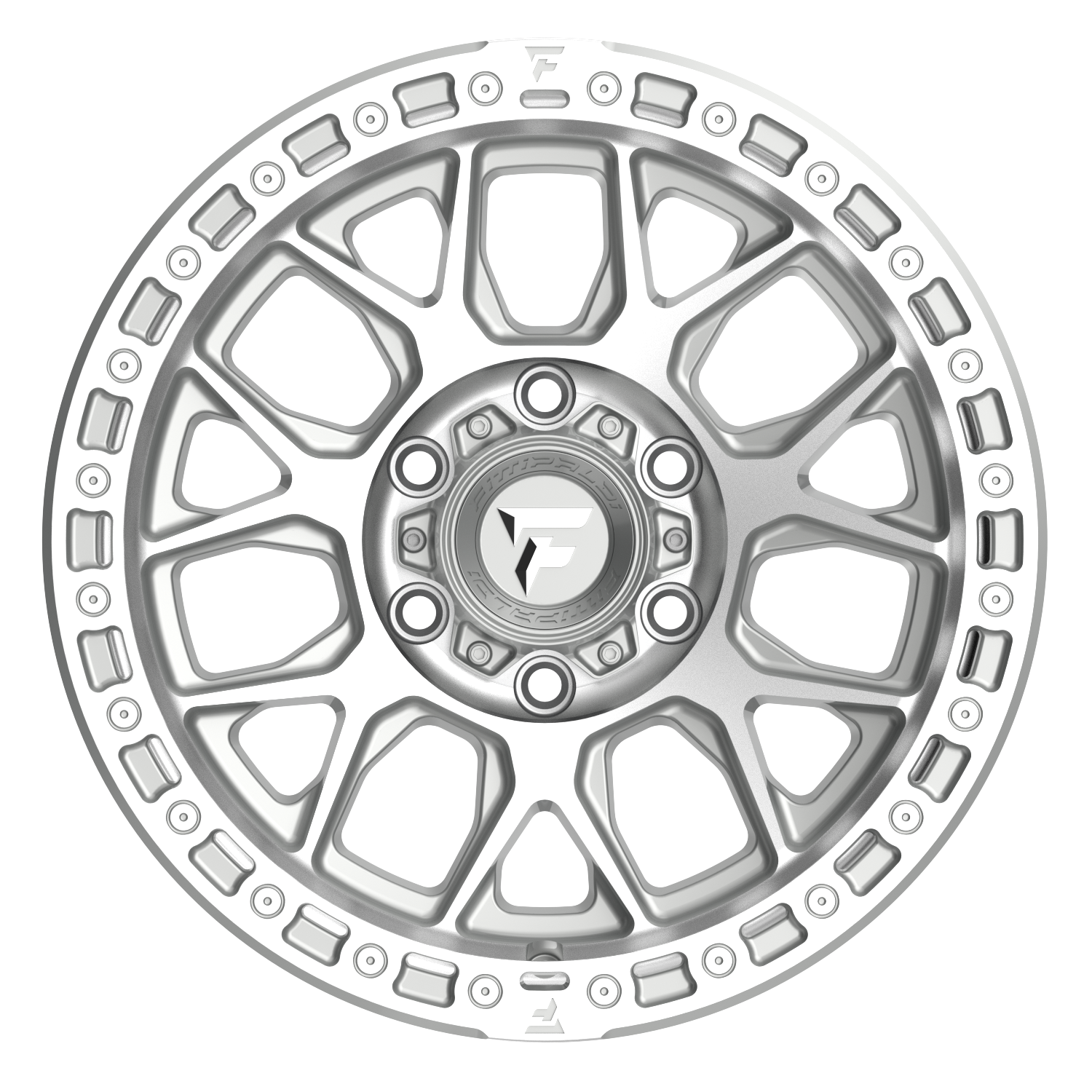 Fittipaldi Off Road FT115MSL Wheel - Machined Silver Machined Lip