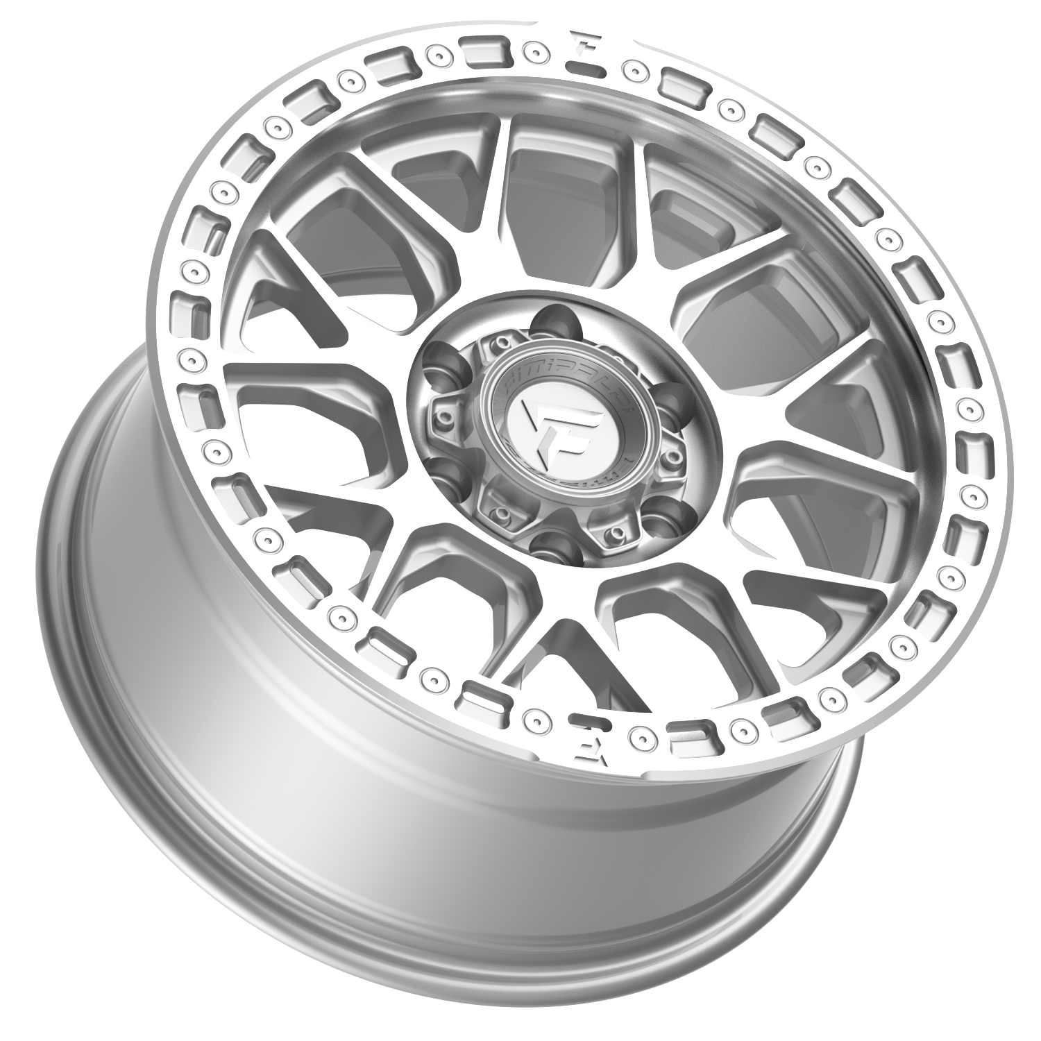 Fittipaldi Off Road FT115MSL Wheel - Machined Silver Machined Lip