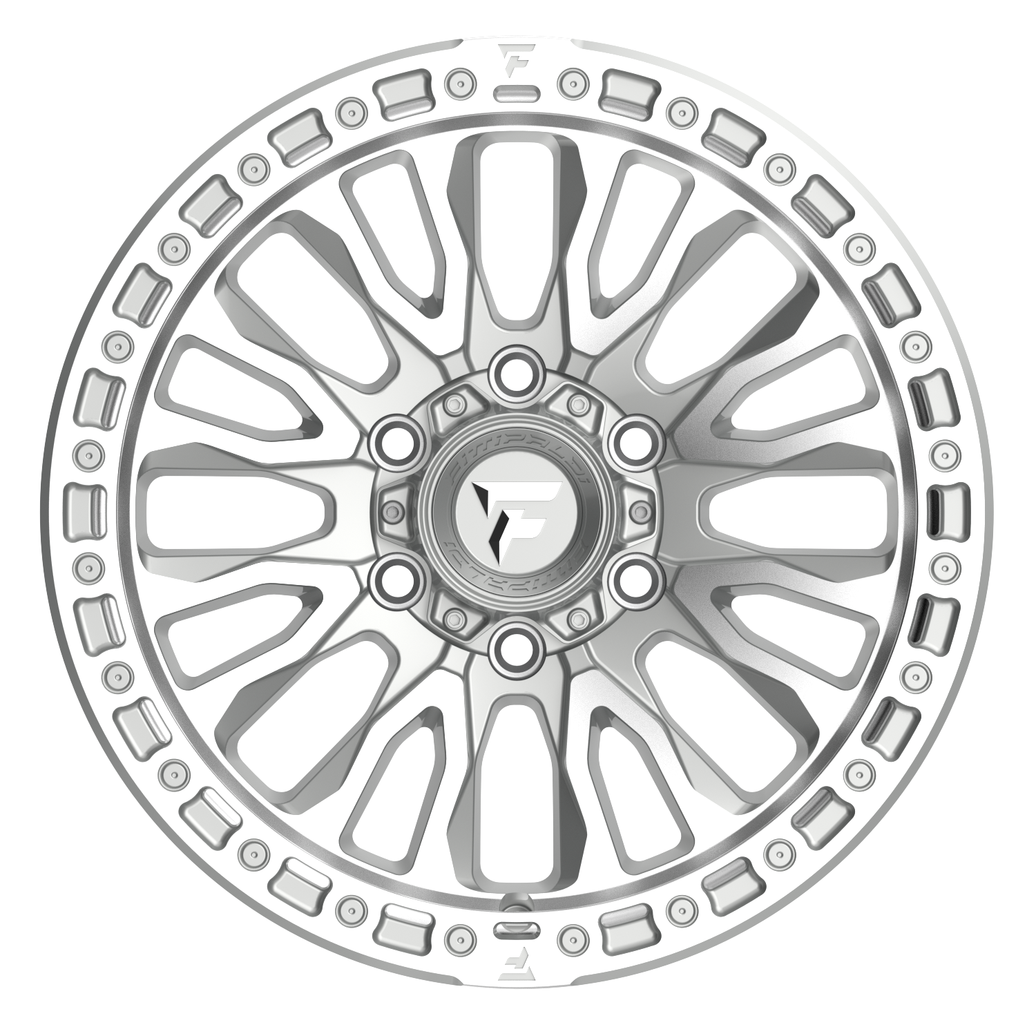 Fittipaldi Off Road FT116MSL Wheel - Machined Silver Machined Lip