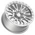 Fittipaldi Off Road FT116MSL Wheel - Machined Silver Machined Lip