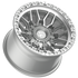Fittipaldi Off Road FX200MSL Wheel - Machined Silver Machined Lip