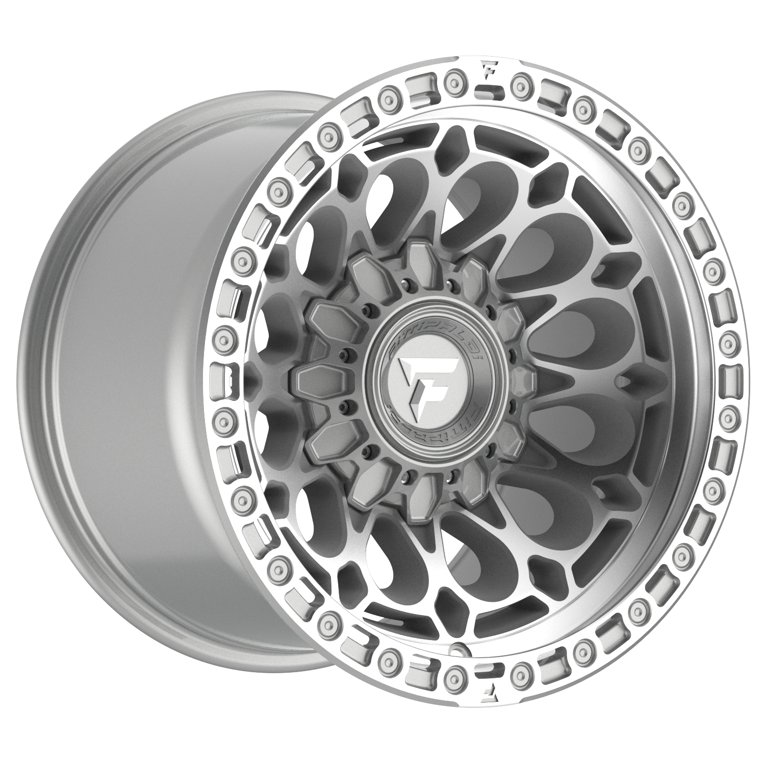 Fittipaldi Off Road FX201MSL Wheel - Machined Silver Machined Lip