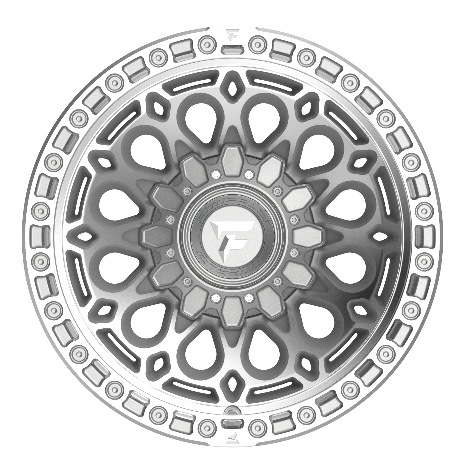 Fittipaldi Off Road FX201MSL Wheel - Machined Silver Machined Lip