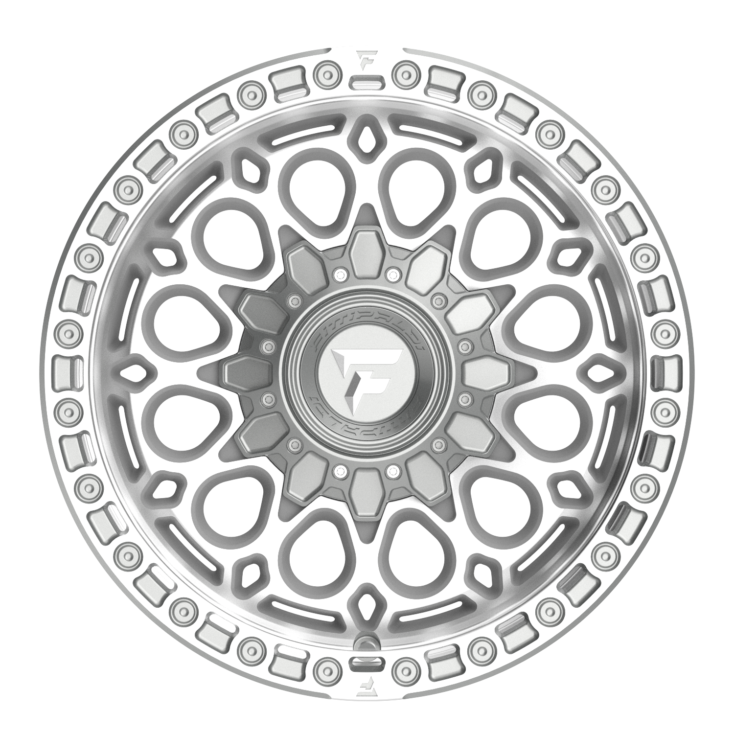 Fittipaldi Off Road FX201MSL Wheel - Machined Silver Machined Lip
