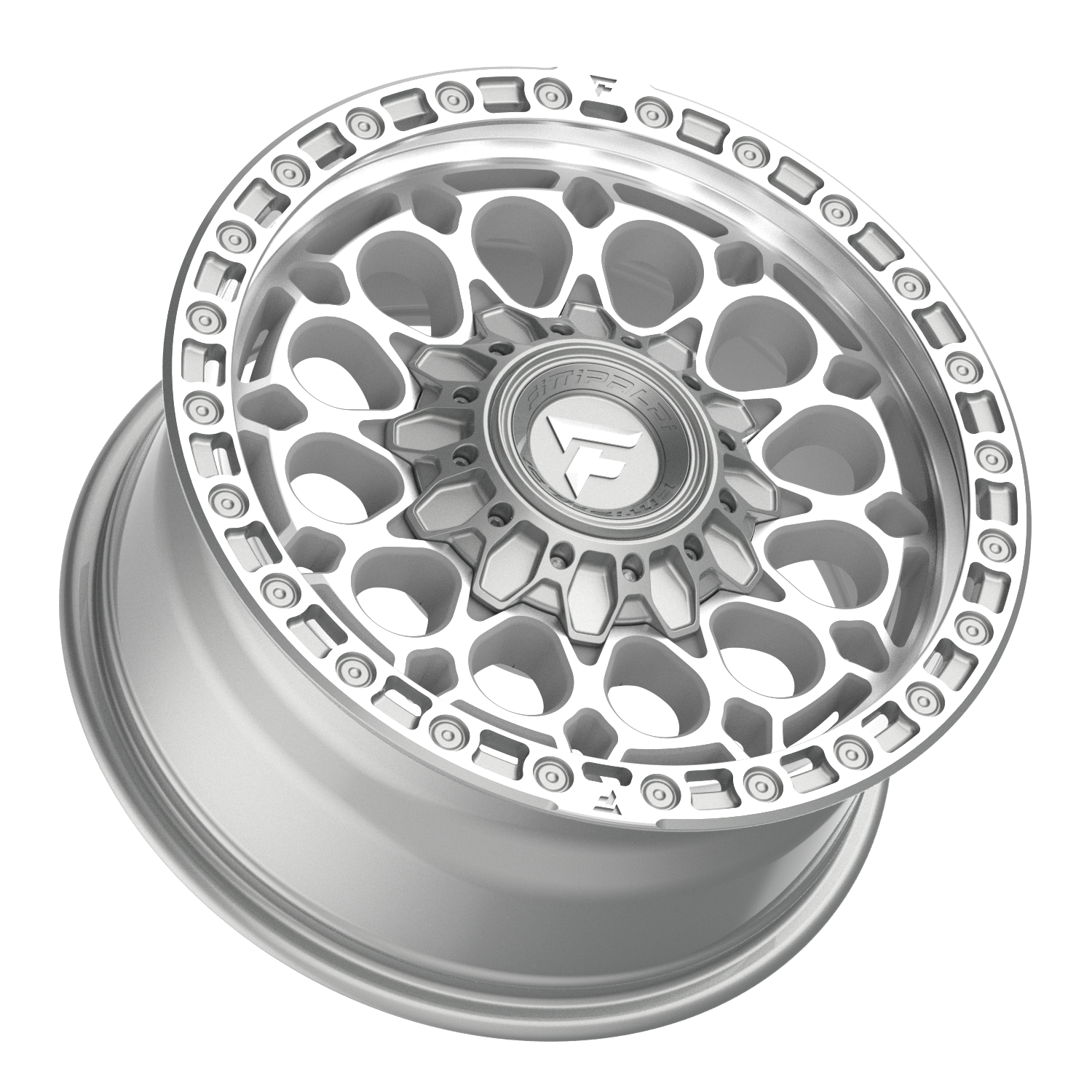Fittipaldi Off Road FX201MSL Wheel - Machined Silver Machined Lip