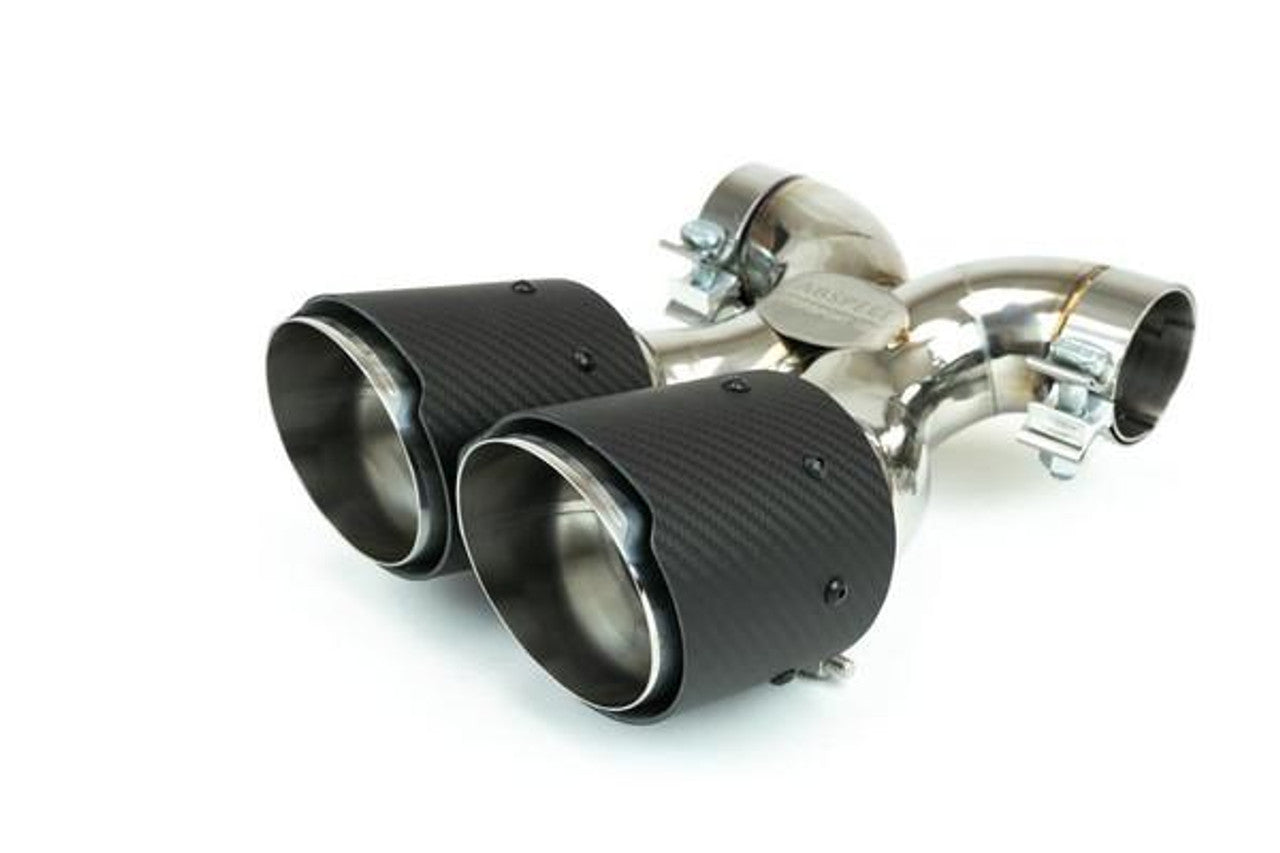 Fabspeed - Porsche 718 Boxster/Cayman Maxflo True X-Pipe with Dual Tips (2017+) - Legends Auto Parts