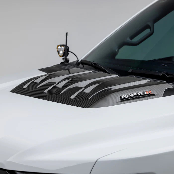 Vorsteiner - Ford F-150 Raptor R Hood Trim Scoop - Carbon Fiber PP 2x2 - Legends Auto Parts