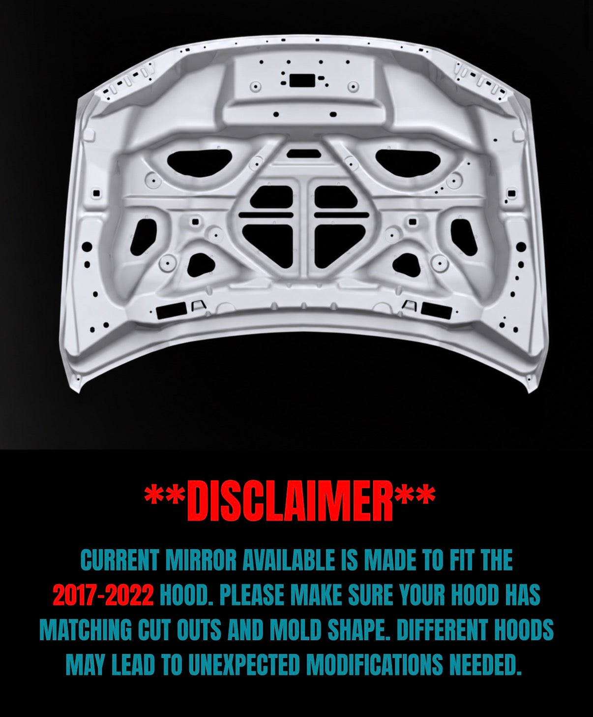 PMF OEM Hood Mirror Kit polished under hood panels for 2017-2022 Ford F-250 F-350 F-450 - Legends Auto Parts