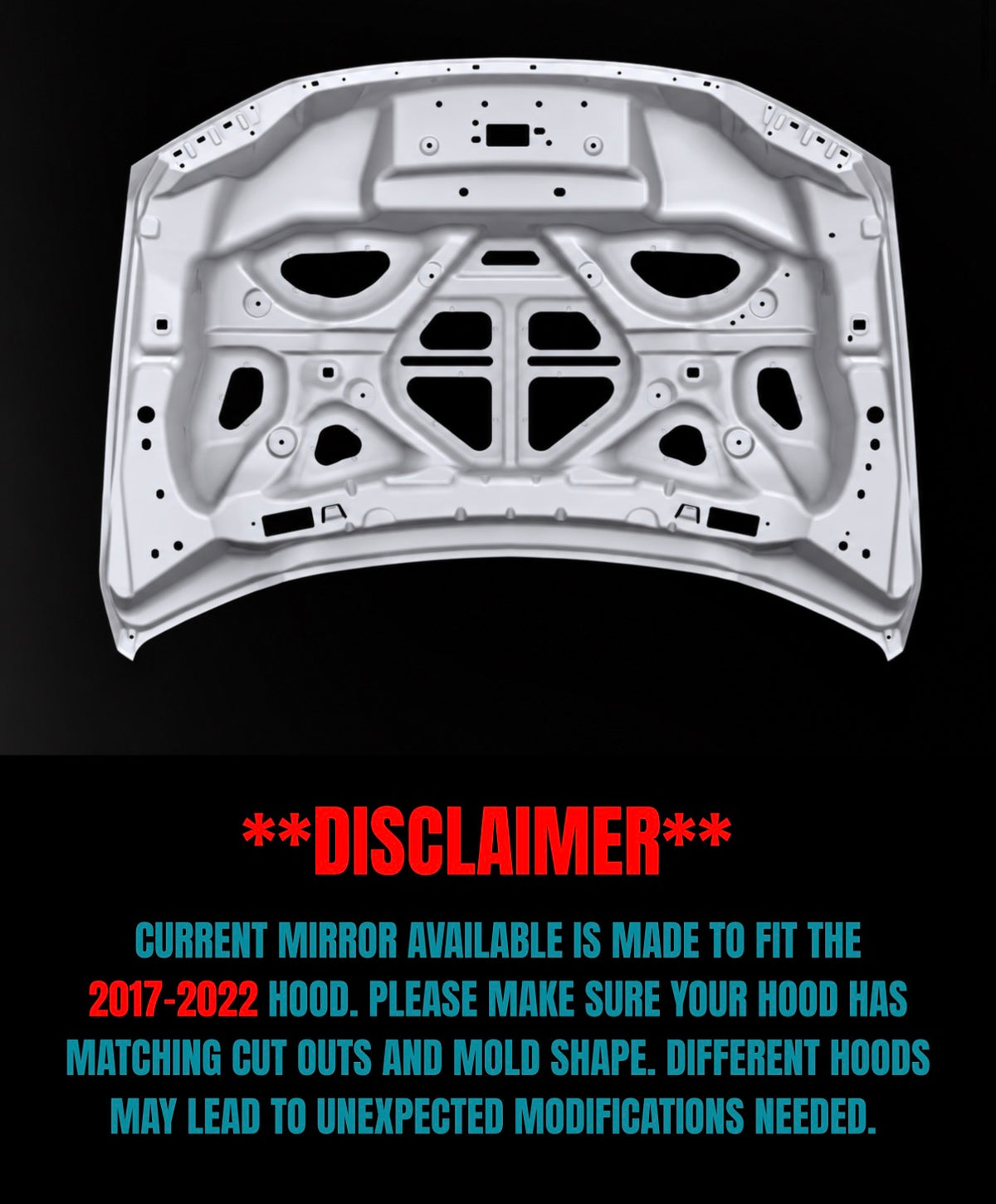PMF OEM Hood Mirror Kit polished under hood panels for 2017-2022 Ford F-250 F-350 F-450 - Legends Auto Parts