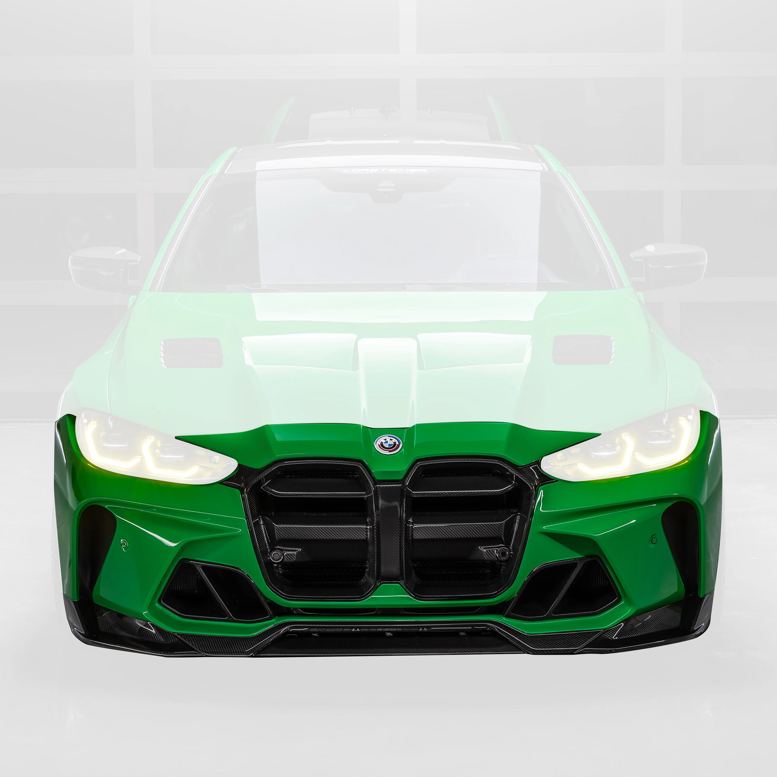 Vorsteiner - GTS-V BMW G8X M3 | M4 One-Piece Carbon Fiber Aero Front Bumper V-Style - Legends Auto Parts